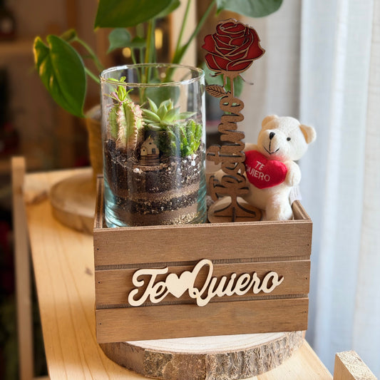 Pack Sant Jordi: Rosa de Fusta T'estimo, Terrari i Peluix